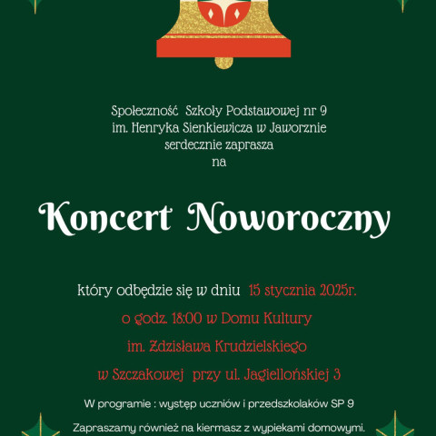 Powiększ obraz: koncert noworoczny, zaproszenie