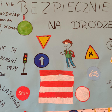 Powiększ obraz: Plakat Odblaskowa Szkoła